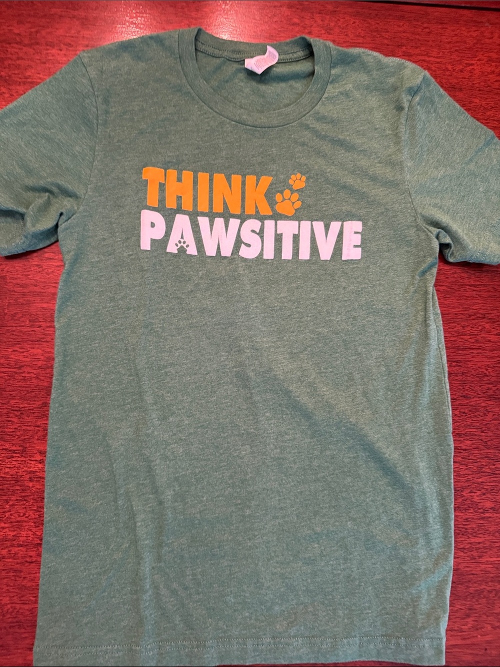 Think Pawsitive Women’s Graphic Tee - Green